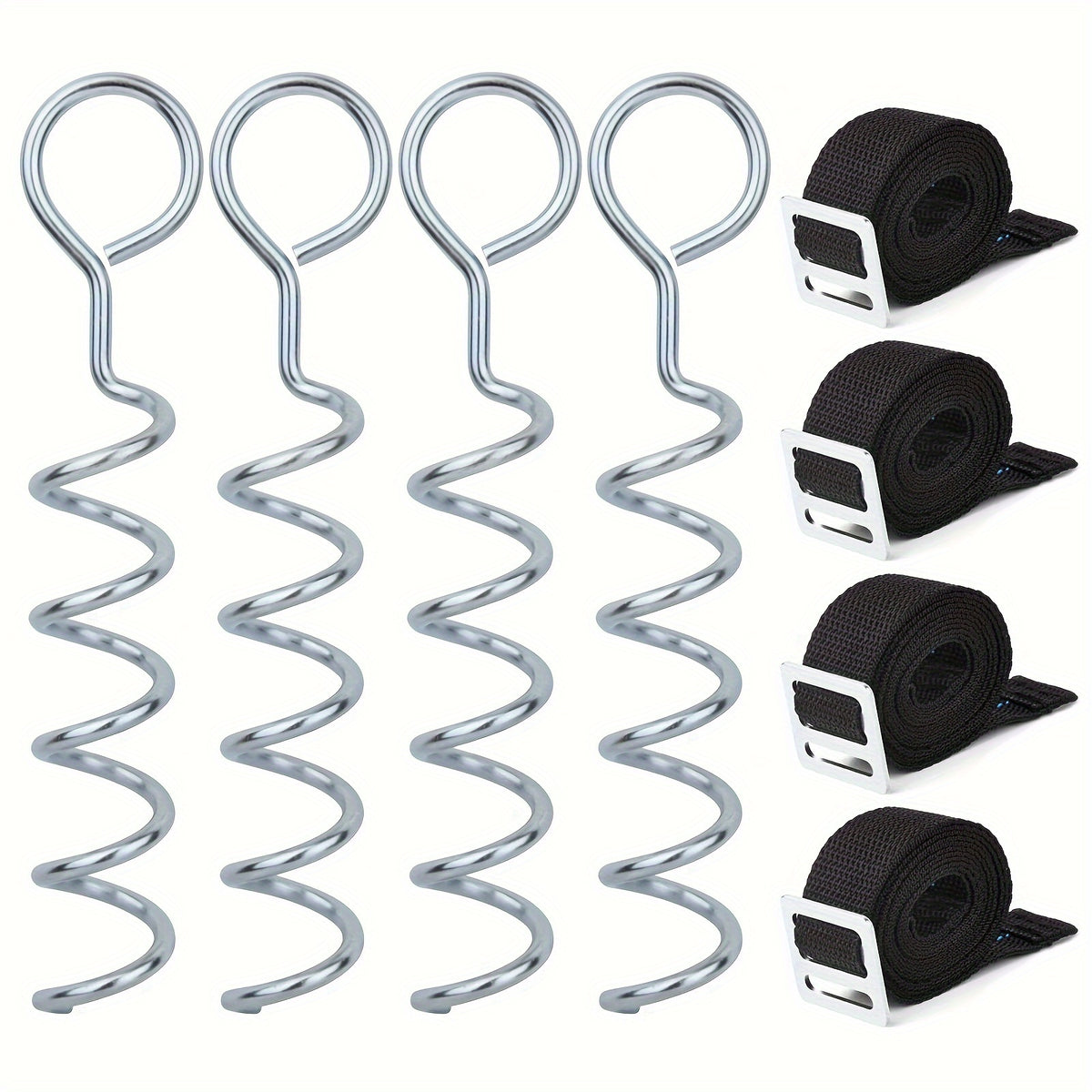 4PCS Stainless Steel Ground Pegs Tent Stakes Lightweight For Camping