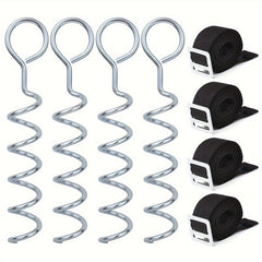 4PCS Stainless Steel Ground Pegs Tent Stakes Lightweight For Camping