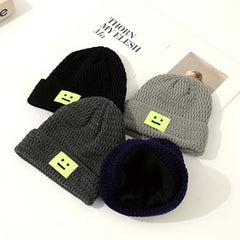 Hot Plush Woolen Hat Street Style Knitted Hat For Men And Women