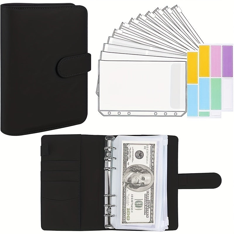 Deluxe Macaron PU Leather Loose Leaf Notebook Set