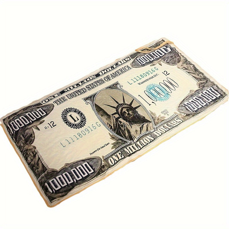 Funny Million Dollars Blanket for Camping, Picnic, Office