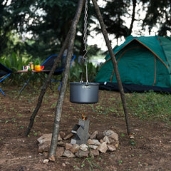 Stainless Steel Tripod Bracket Board Pot Hanger