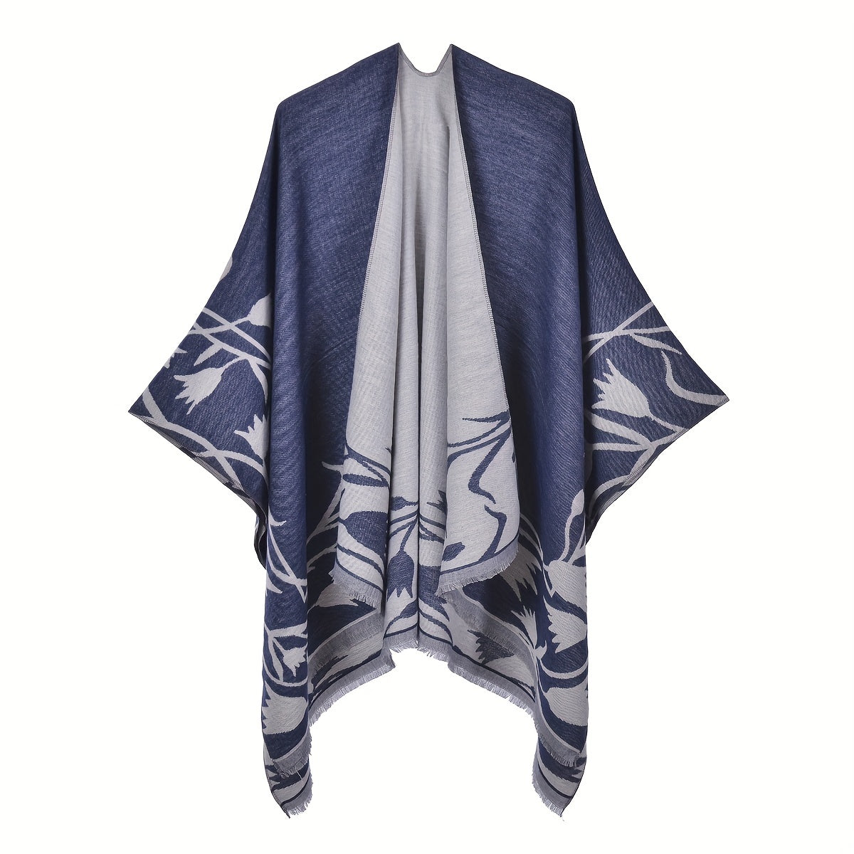 Double Large Shawl Classic Cashmere Tassel Warm Cape Scarf Blanket Wraps