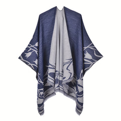 Double Large Shawl Classic Cashmere Tassel Warm Cape Scarf Blanket Wraps