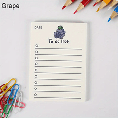 Fruit To Do List Planner - 50 Sheets - Students School Office Supplies