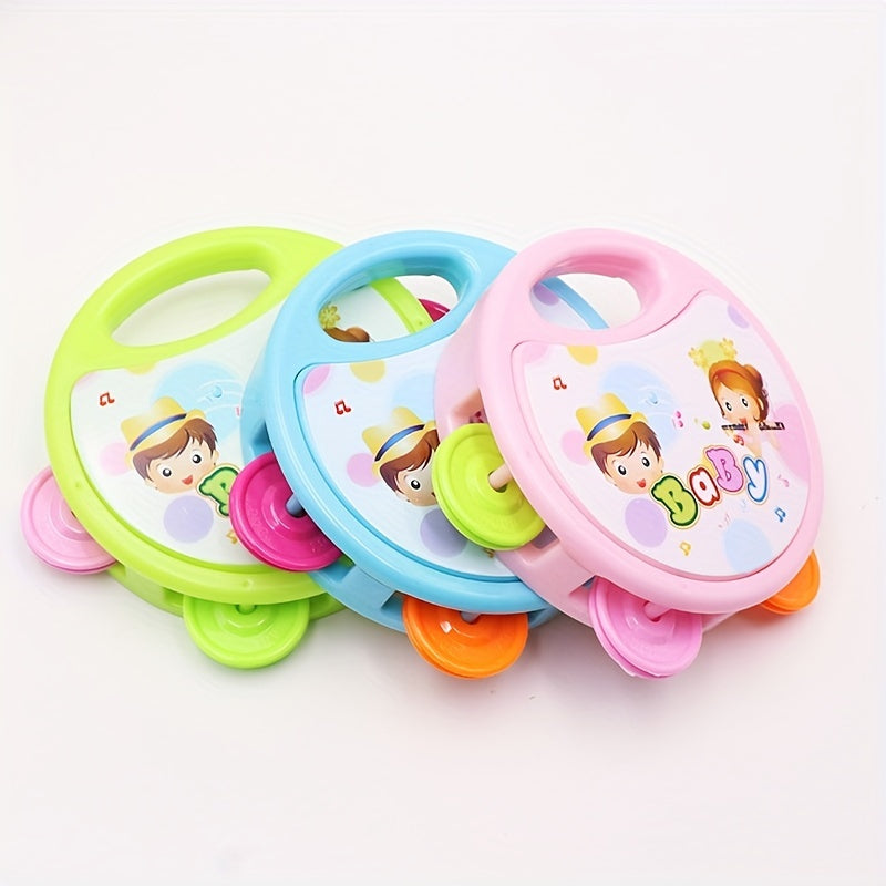 Children's Tambourine Cartoon Baby Musical Instrument Rattle
