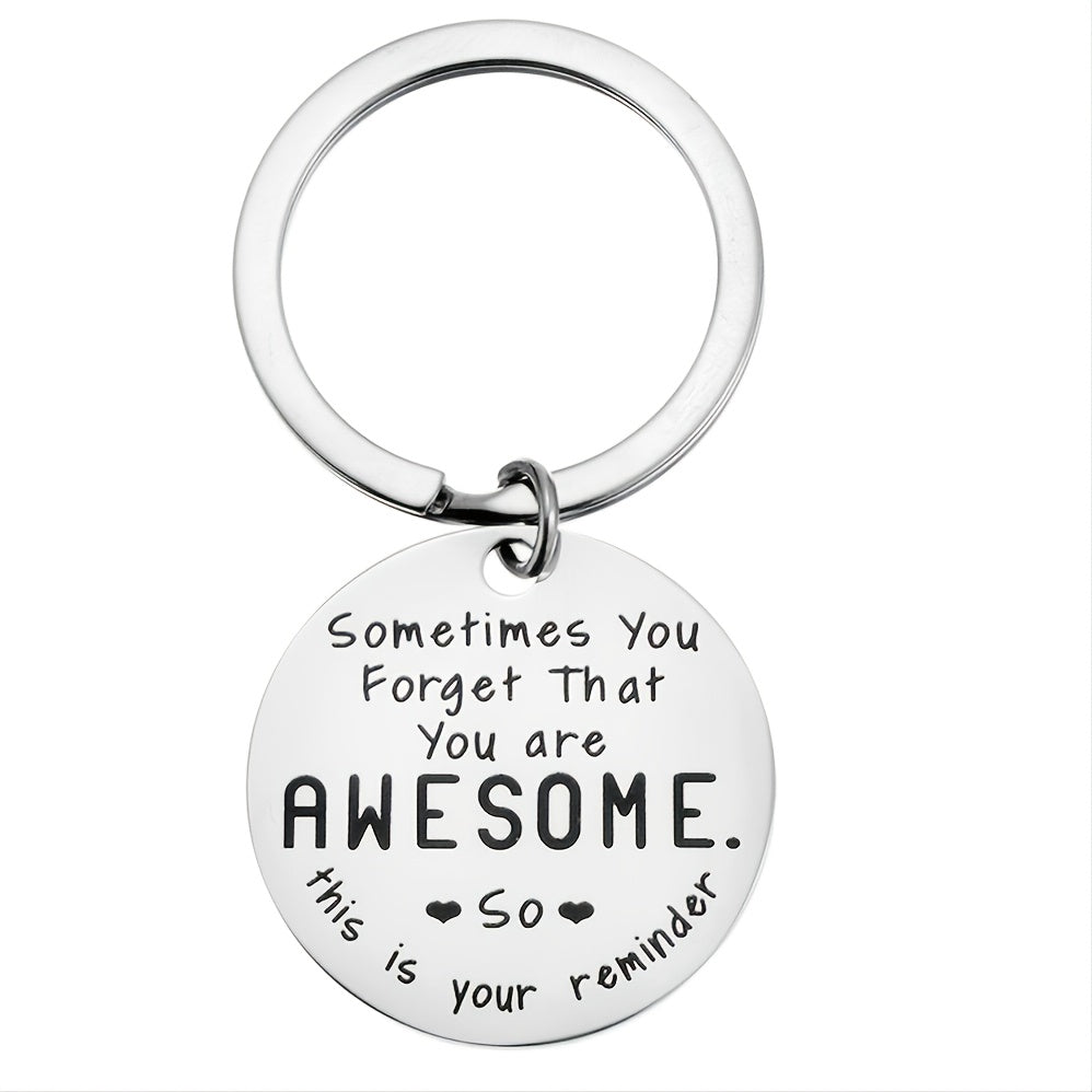 Motivational Stainless Steel Keychain Gift Inspirational Jewelry