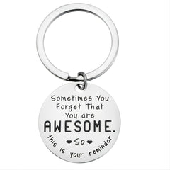Motivational Stainless Steel Keychain Gift Inspirational Jewelry