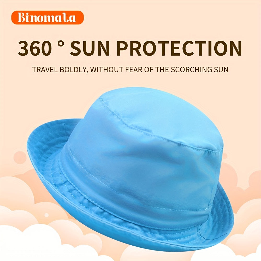 Breathable Wide Brim Sun Protection Bucket Hat for Outdoor Activities