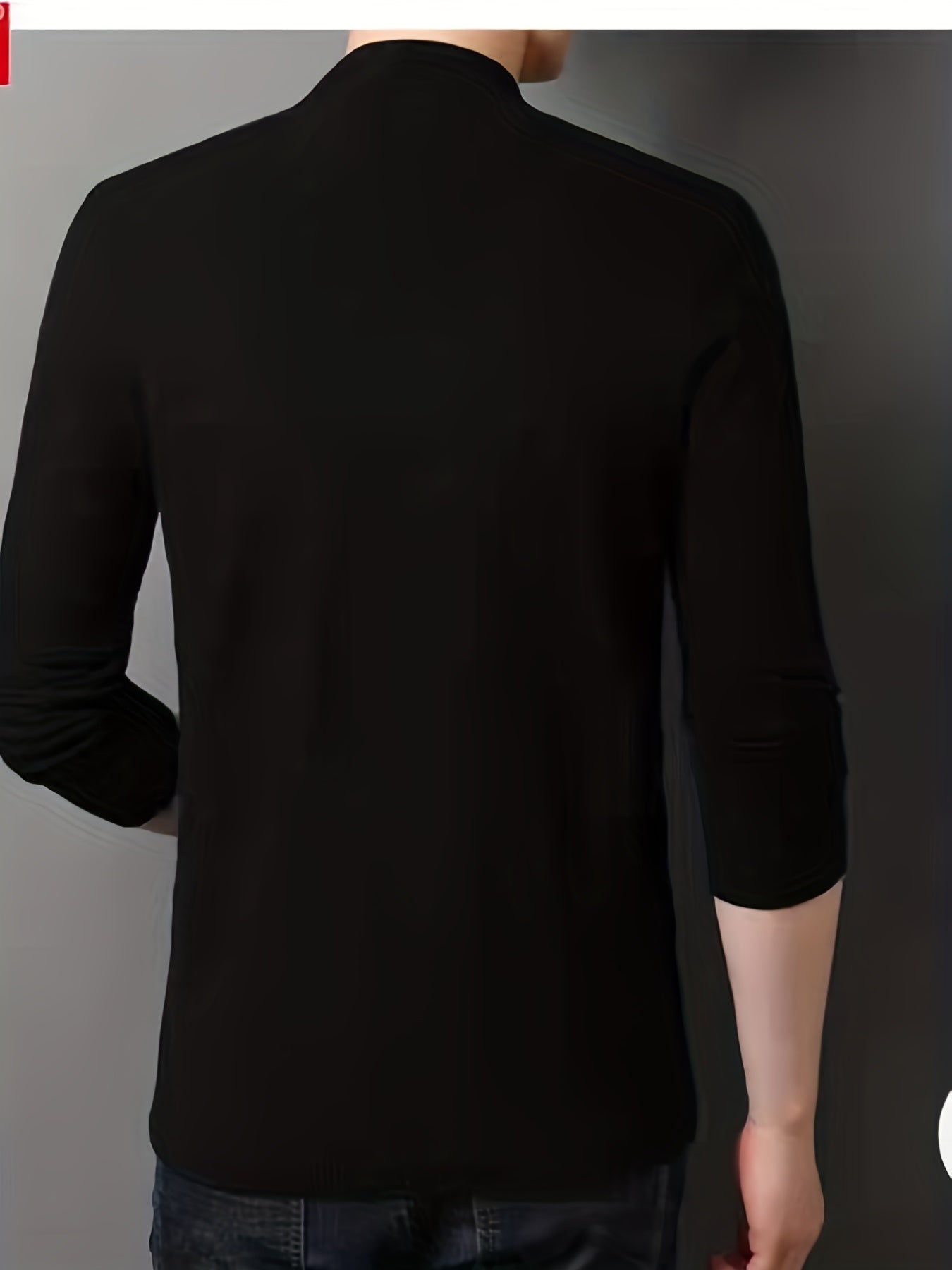 Woolen V-neck Button Up Cardigan for Men