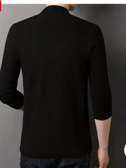 Woolen V-neck Button Up Cardigan for Men