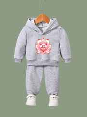 Fox Fairy Print 2pcs Girls Outfits For Sports Spring Fall Outdoor Gift