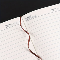 Business Notebook 200 Pages Pu Leather Notepad