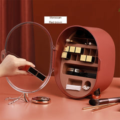 Dustproof Cosmetic Storage Box Organizer Case for Skincare Products and Jewelry