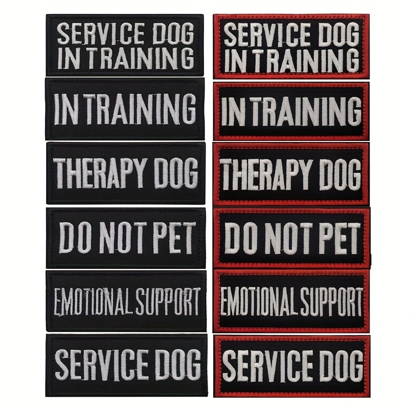 Service Dog Patch for Pet Harness- Training Seal Cloth Patch