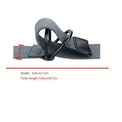 Men's Double D Ring Buckle Belt Casual Canvas Belt