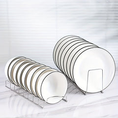Stainless Steel Bowl Plate Rack Dish Storage Drain Rack