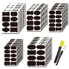 105pcs Geometric Pattern PVC Label Stickers for Kitchen and Stationery