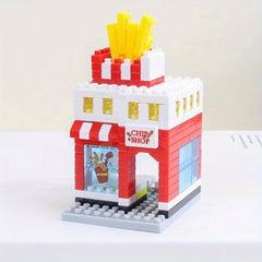 City Street Scene 3D Puzzle Toy w/ Diamond Bricks ABS Material