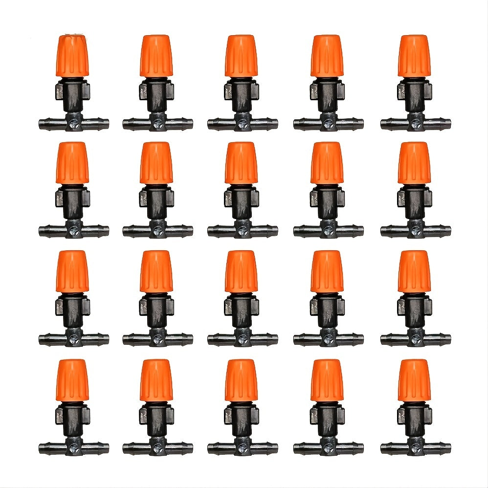 20pcs Garden Drip Irrigation Misting Nozzles - Adjustable Micro Sprinkler Heads