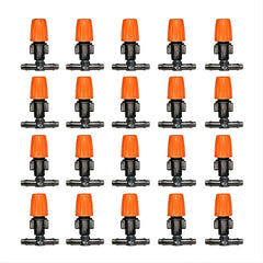 20pcs Garden Drip Irrigation Misting Nozzles - Adjustable Micro Sprinkler Heads