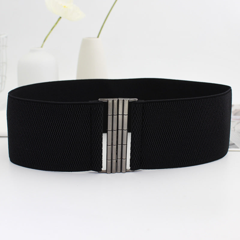 Elastic Belt Women's Belt Wide Waist Covering Decor