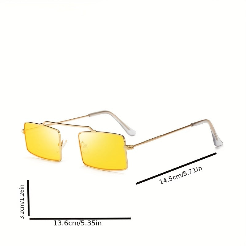 Y2K Top Bar Square Sunglasses UV400