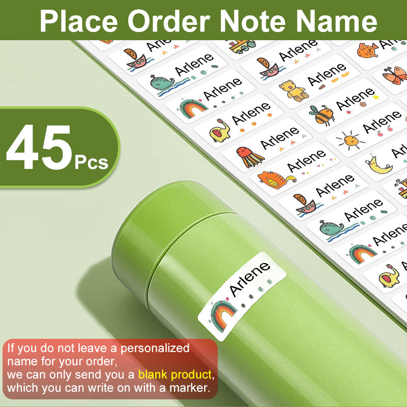Personalized Waterproof Self Adhesive Name Sticker School Label