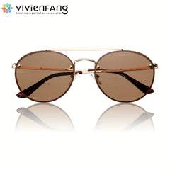 Men's Round Frame Sports Sunglasses UV Protection Cycling Fishing