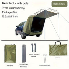 Outdoor Car Tent Sunshade for Camping Waterproof Tent