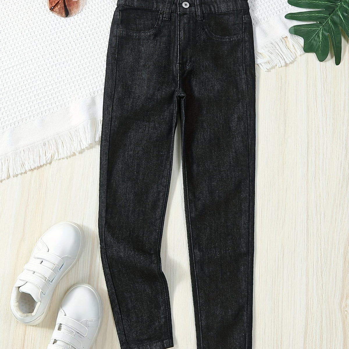 Girls Skinny Jeans Casual Stretch Denim Trousers For Street Outfit