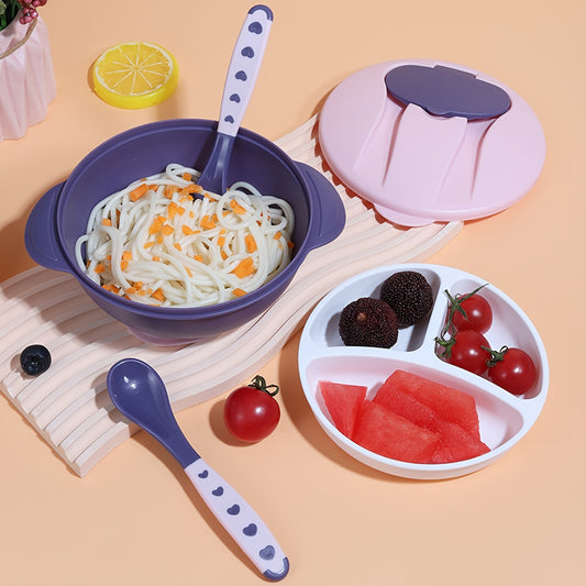 7pcs Kids Cutlery Set for Family Indoor Outdoor Traveling