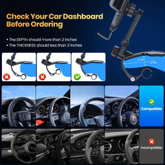 Dashboard Car Phone Holder Stable Mount Anti-slip Clip All Smartphone