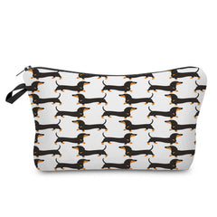 Sausage Dog Print Cosmetic Bag Pencil Bag