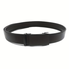 Men's Leather Automatic Buckle Belt for Car