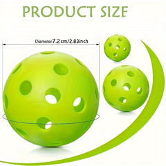 6pcs Lightweight Pickleball Balls for Family Indoor Outdoor Training