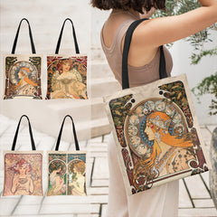 Woman Pattern Tote Bag Lightweight Shoulder Bag