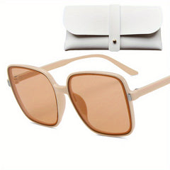 6 Styles Square Sunglasses Men Women Brown Sunglasses Sunglasses Box