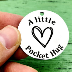 Pocket Hug Token Gift Keychains For Anniversary