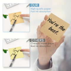 Eagle Sticky Notes 7.62x7.62cm 100 Sheets Pad 4 Pads Kraft Paper