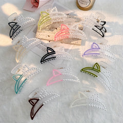 Cat Ear Hair Claw Clip Acrylic Jaw Clamp Clip Hair Accessory For Women Girls