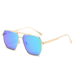 Men's Large Metal Square Sunglasses