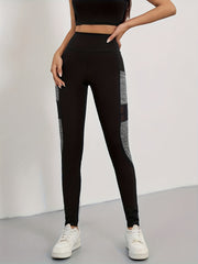 Mesh Stitching Yoga Leggings High Waist Hip Lifting Workout Pants