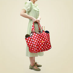 Dot Printed Sewing Machine Bag Waterproof Dustproof Handbag