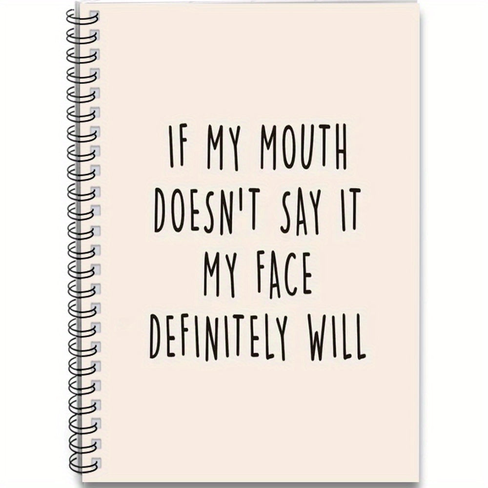 Funny Satire Spiral Notebook Journal 100 Pages Ideal Gift