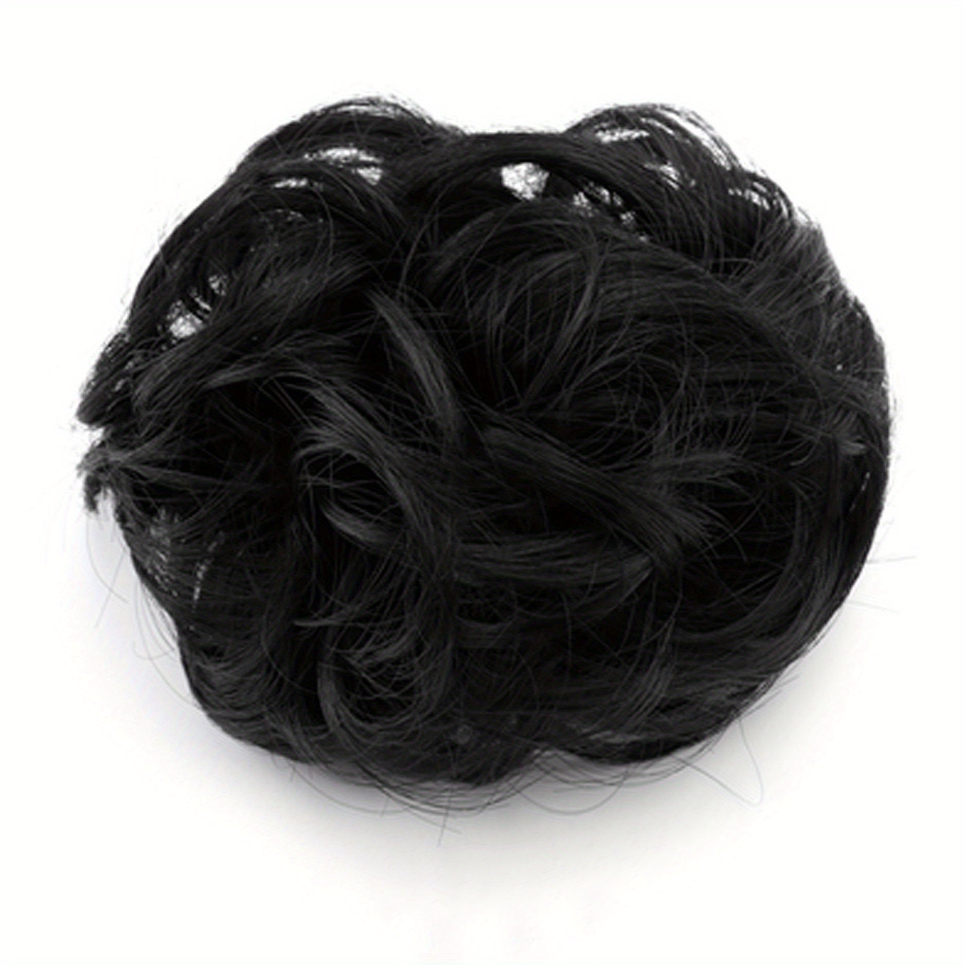 Fluffy Wigs Hair Tie Bun Scrunchie Hair Accessories Women's