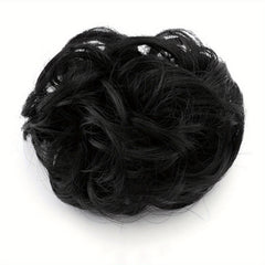 Fluffy Wigs Hair Tie Bun Scrunchie Hair Accessories Women's