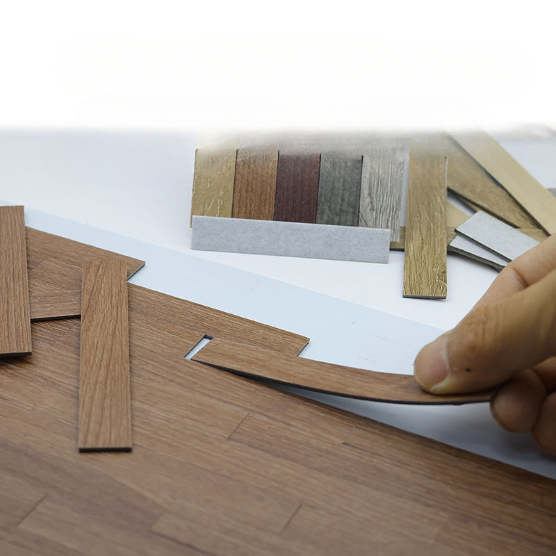 20pcs Fishbone Wood Grain Floor Tiles for Dollhouse Diorama Model