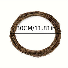 1pc Rattan Branch Wreath DIY Christmas Crafts Wedding Party Decor