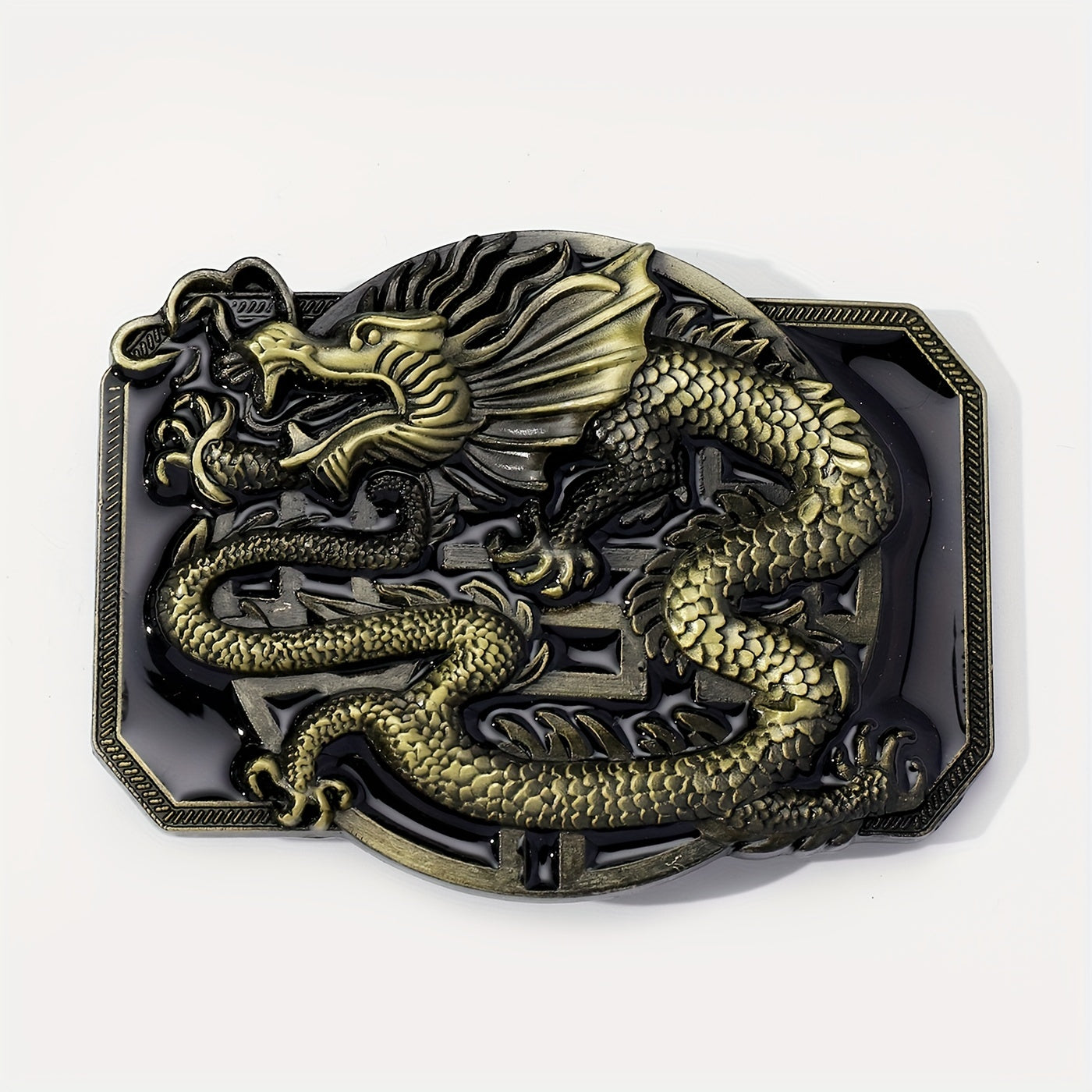 Western Dragon Belt Buckle For Women & Men Vintage Jeans Accessories